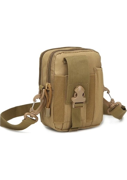 Haki-Outdoormen Taktik Molle Kese Kemer Bel Paketi Çanta Küçük Cep Askeri Koşu Kılıfı Seyahat Kamp Çantaları Yumuşak Geri (Yurt Dışından)