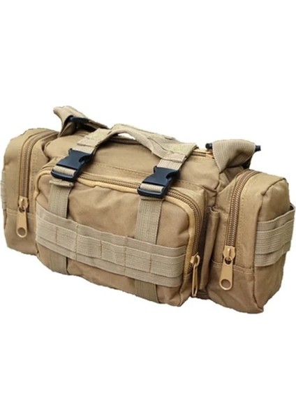 Haki-Açık Yürüyüş Bel Çantası 600D Su Geçirmez Oxford Tırmanma Omuz Çantaları Askeri Taktik Balıkçılık Kamp Kılıfı Çanta (Yurt Dışından)