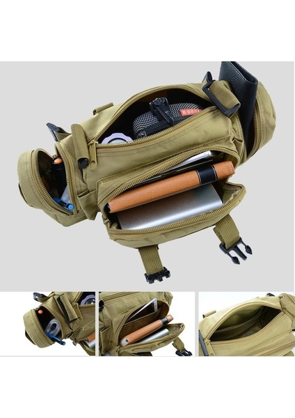 Haki-Açık Yürüyüş Bel Çantası 600D Su Geçirmez Oxford Tırmanma Omuz Çantaları Askeri Taktik Balıkçılık Kamp Kılıfı Çanta (Yurt Dışından) fırsatları