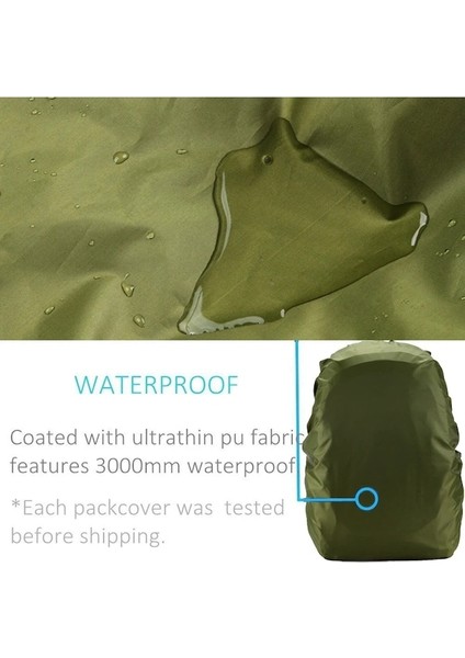 Diğer Ordu Yeşil Tırmanma Sırt Çantası Yağmur Kapak Sırt Çantası 35L 45L 50L 60L Su Geçirmez Çanta Kapak Camo Taktik Açık Kamp Yürüyüş (Yurt Dışından)