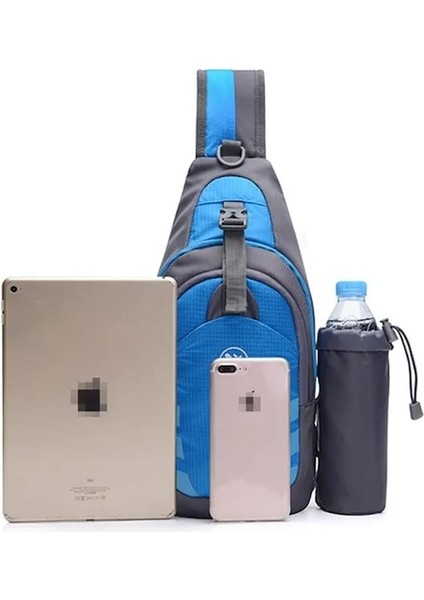Kırmızı-Erkekler Seyahat Yürüyüş Omuz Çantası Kadın Göğüs Sırt Çantası Spor Açık Bilgisayar Telefonu Çantası Tırmanma Spor Trekking Balıkçılık Çantası (Yurt Dışından)