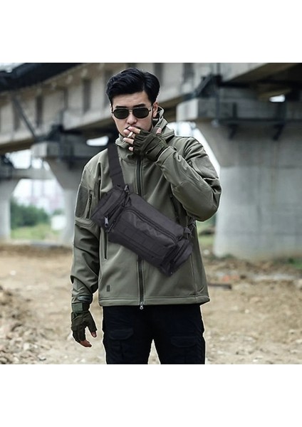 Haki-Açık Askeri Taktik 3l Bel Paketi Su Geçirmez Oxford Molle Kamp Yürüyüş Kılıfı Sırt Çantası Bel Çantaları Kamera Sırt Çantası (Yurt Dışından) modelleri