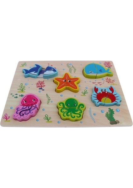 Suntek Ahşap 3D Yapboz Bebek Yürümeye Başlayan Okul Öncesi (Yurt Dışından)
