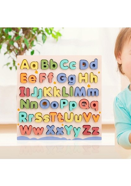 Suntek Çocuk Ahşap Abc Bulmaca Büyük ve Küçük Harfler (Yurt Dışından)