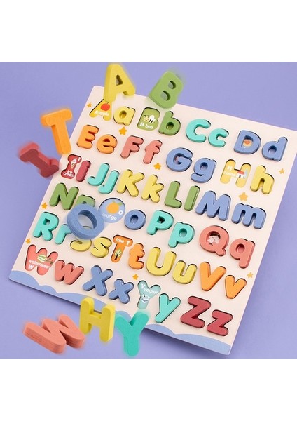 Suntek Çocuk Ahşap Abc Bulmaca Büyük ve Küçük Harfler (Yurt Dışından)