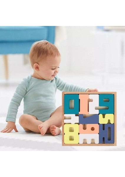 Suntek Ahşap Bloklar Bulmaca Zeka Çocuklar Için Renkli (Yurt Dışından)