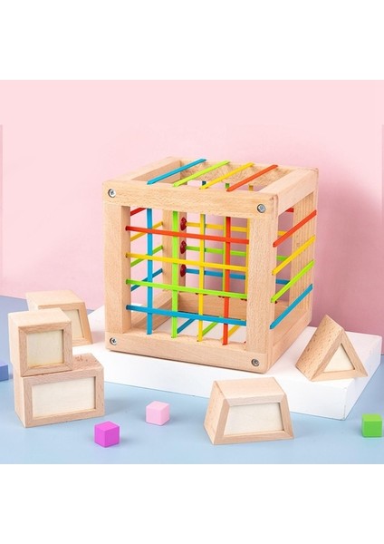 Suntek Montessori Blok Şekli Oyuncaklar Yapboz Oyuncaklar Erken (Yurt Dışından)