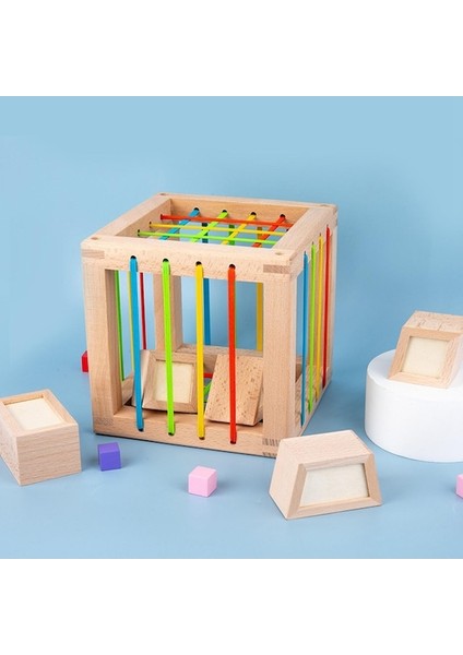 Suntek Montessori Blok Şekli Oyuncaklar Yapboz Oyuncaklar Erken (Yurt Dışından)