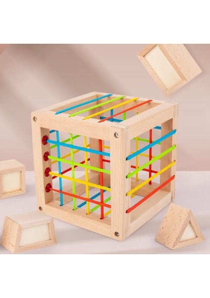 Suntek Montessori Blok Şekli Oyuncaklar Yapboz Oyuncaklar Erken (Yurt Dışından)