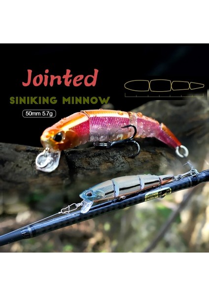 C Stili 70MM 5.7g Pero Eklemli Swimbait G Balıkçılık Cazibesi Batan Minnow Lures Jerkbait Alabalık Alanı Için Yapay Sert Yemler Bas Pike Levrek (Yurt Dışından) fırsatları