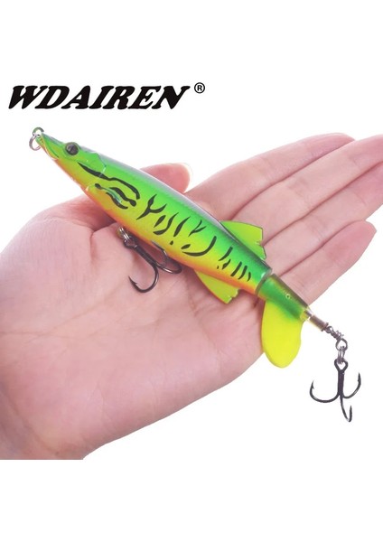 F Stili 1 Adet Whopper Plopper Balıkçılık Cazibesi 13CM 16G Topwater Sert Yem Dönen Yumuşak Kuyruk Yapay Yemler ile Pike Bas Olta Takımı (Yurt Dışından) fiyatları