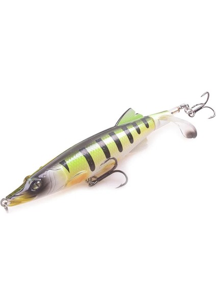 F Stili 1 Adet Whopper Plopper Balıkçılık Cazibesi 13CM 16G Topwater Sert Yem Dönen Yumuşak Kuyruk Yapay Yemler ile Pike Bas Olta Takımı (Yurt Dışından) modelleri