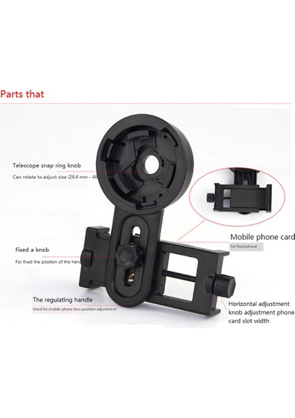 Dürbün Teleskop Aksesuarları Adaptör Konnektör Klipsi Dürbün Tutucu Izleme Için Fit Cep Telefonu Braketi (Yurt Dışından) modelleri