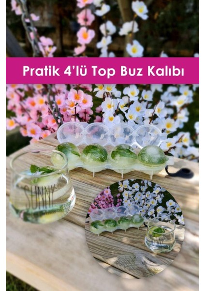 Pratik 4'lü Top Buz Kalıbı | Sihirli 4'lü Küre Buz Kalıbı Sihirli Buz Kalıbı fiyatları