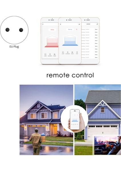Akıllı Garaj Kapısı Kontrol Cihazı Wifi Garaj Kapısı Açacağı Akıllı Yaşam/tuya App Uzaktan Ev Ab Tak ile (Yurt Dışından)