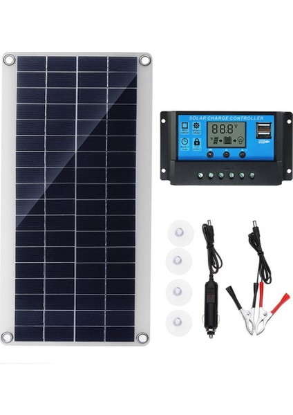 10W Esnek Güneş Paneli Güneş Pilleri Araba Rv Tekne Ev Çatı Van Kamp Güneş Pili, 30A Güneş Kontrol Modülü (Yurt Dışından) fırsatları