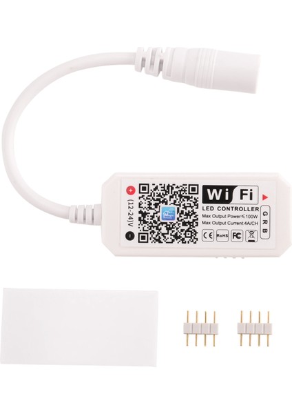 Rgb LED Işık Şeridi Ses Kontrolü Alexa ve Google Home ile Çalışın, Ios Veya Android Üzerinden Ücretsiz Uygulamalı Wıfı Kablosuz Akıllı Kontrol Cihazı (Yurt Dışından)