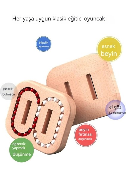 Çocuk Ahşap Düz Top Oyunu Yapboz Labirent Eğitici Oyuncak (Yurt Dışından) fırsatları