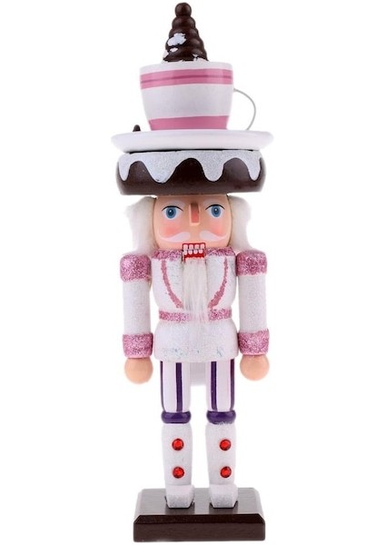 25 cm Ahşap Kek Fındıkkıran Heykelcik Kukla Noel (Yurt Dışından)