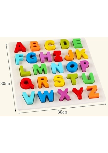 QZM-0023 Gökkuşağı Çocuklar Erken Eğitim Ahşap Yapı Taşları Oyuncaklar Ebeveyn-Çocuk Etkileşimi Eğitim Oyuncakları, Boyut: 32 32 3cm (Yurt Dışından)