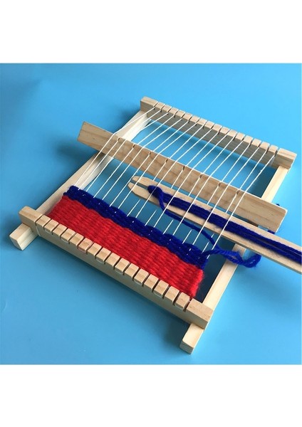 Dıy Ahşap Dokuma Makinesi Tezgahı El Sanatları Oyuncak (Yurt Dışından)