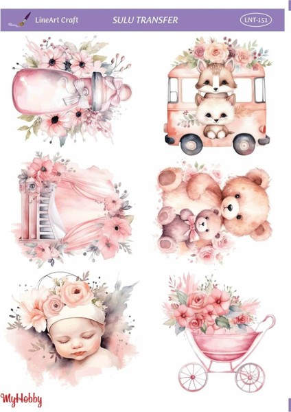 Pembe Bebek Modelleri Sulu Transfer LNT-151 25X35