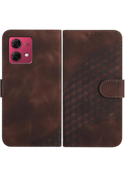 Motorola Moto G84 5g Deri Manyetik Telefon Kılıfı (Yurt Dışından)