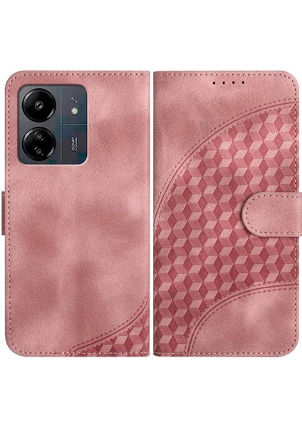 Xiaomi Redmi Manyetik Geometrik Desen Pu Telefon Kılıfı (Yurt Dışından)