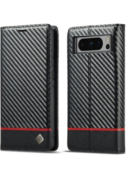 Google Pixe8 Pro Deri Karbon Telefon Kılıfı (Yurt Dışından)