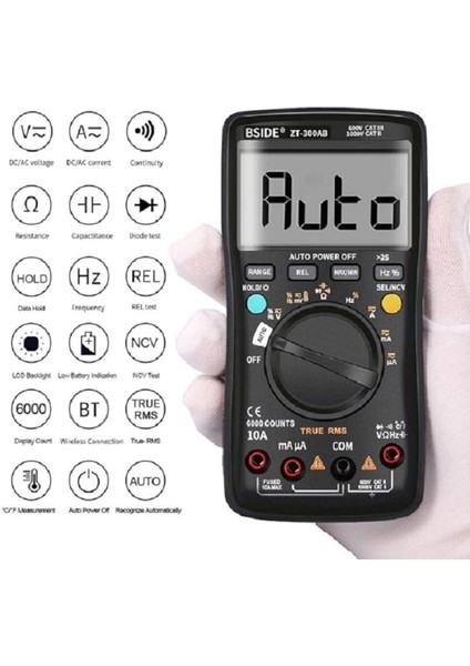 Av-R3 Bluetoothlu Ölçü Aleti Multimetre