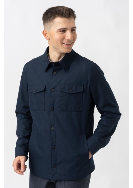 Aarberg 58144 Mevsimlik Slim Fit Pamuklu Mont Lacivert fiyatları