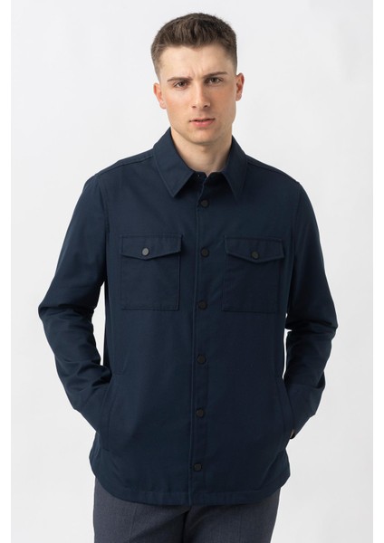Aarberg 58144 Mevsimlik Slim Fit Pamuklu Mont Lacivert modelleri