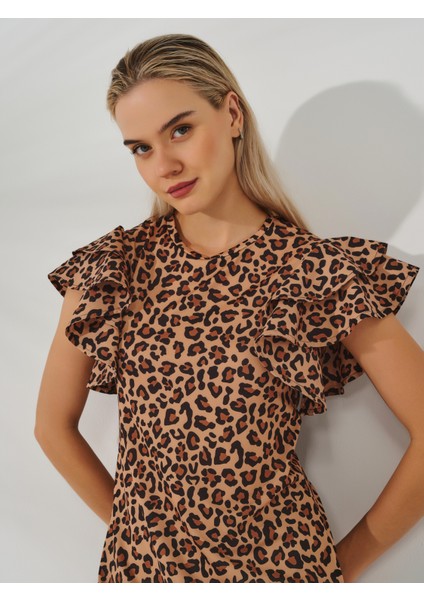 Hera Desenli Yarım Kol Yarı Kapalı Mayo modelleri