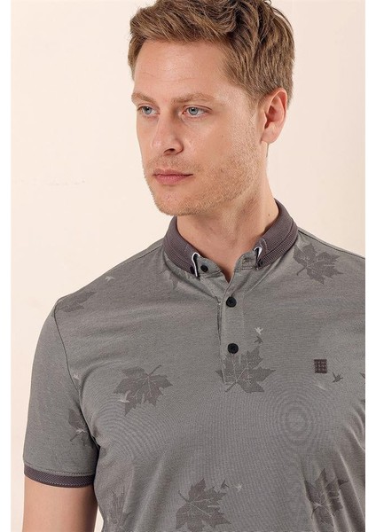 Siyah Kısa Kollu Baskılı Örme Pamuklu Casual Slim Fit Dar Kesim T-Shirt 1011230173 indirimleri