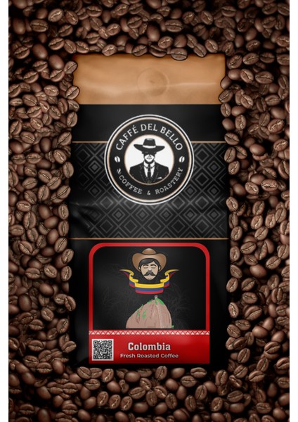 Caffe Del Bello Kolombiya Espresso Kahve 1 kg (Çekirdek Veya Öğütülmüş)