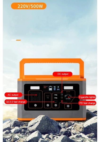 Taşınabilir Güç Kaynağı Acil Durum Kamp Doğa Tekne Batarya Wireless Şarj ve Aydınlatma Güç Ünitesi