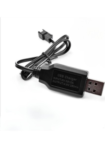9.6V Oyuncak Araba Için USB Siyah Soketli Şarj Cihazı