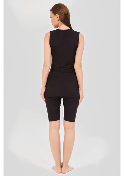 Drapeli Sıfır Kol Yarı Kapalı Mayo fiyatları