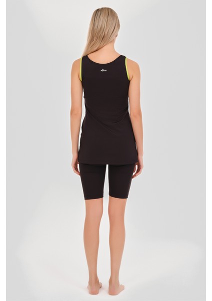 Desenli Biye Süslemeli Askılı Yarı Kapalı Mayo indirimleri