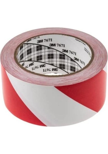 767I Yer Işaretleme Bandı Kırmızı/beyaz - 50 mm x 33 mt (4 Ad)