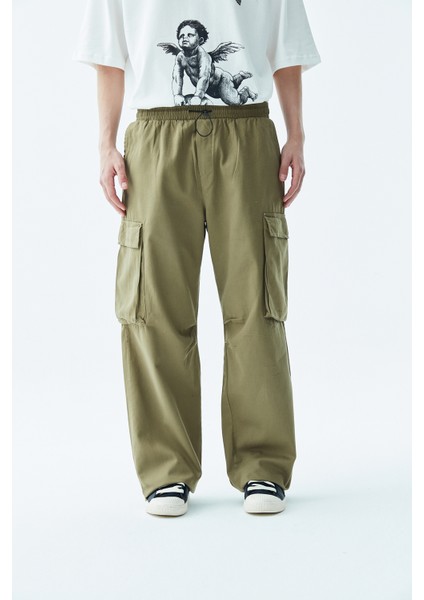 Oversıze Kargo Pantolon - Haki