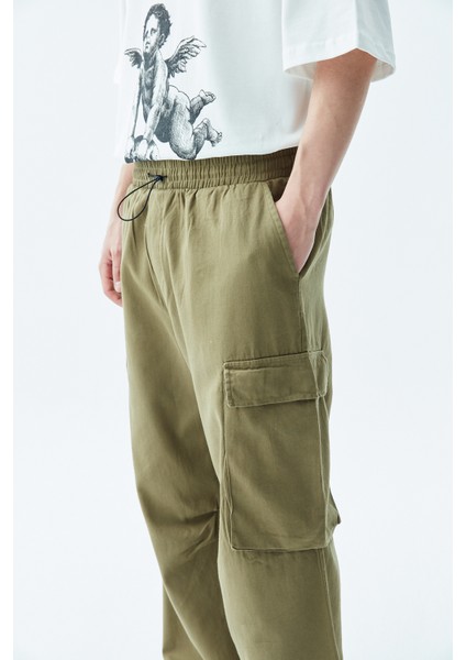 Oversıze Kargo Pantolon - Haki