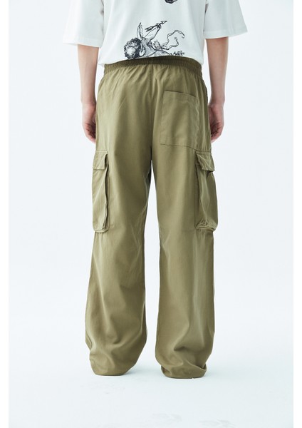 Oversıze Kargo Pantolon - Haki