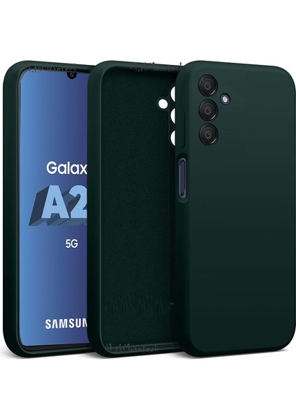 Samsung Galaxy A25 Kılıf Kamera Korumalı Mat Hisli Içi Kadife Süet Yumuşak Renkli Lansman Silikon
