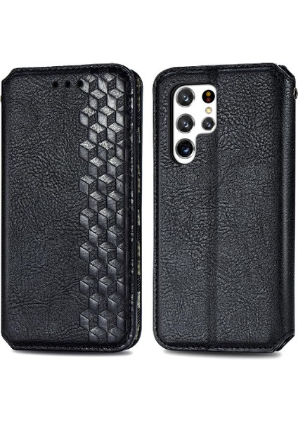 Samsung Galaxy S22 Ultra Flip Kapak Için Kılıf Zarif Iş Cüzdan (Yurt Dışından) fiyatları