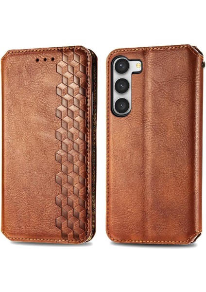 Samsung Galaxy S23 Artı Moda Tasarım Deri Kılıf Cüzdan Flip (Yurt Dışından)