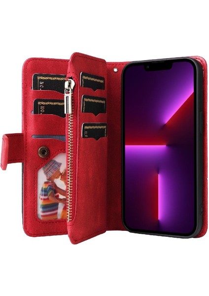 IPhone 13 Için Kılıf Pro Fermuar Cüzdan Tarzı Kickstand Koruyucu Kart ile (Yurt Dışından) indirimleri