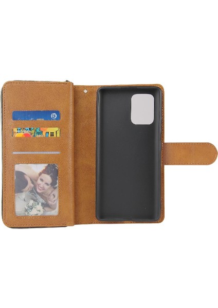 Samsung Galaxy S10 Lite Için Kılıf Kapak Çevirin Cüzdan Kılıf 9 Kart Yuvaları ile (Yurt Dışından)