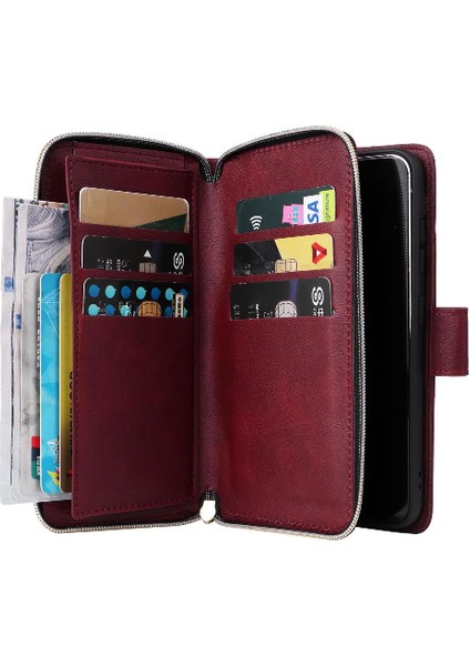 Samsung Galaxy S23 Artı Kart Tutucu Flip Kapak El Kayışı ile 9 (Yurt Dışından) modelleri