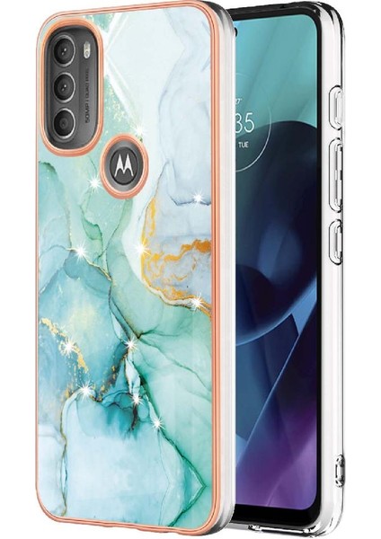 Motorola Moto G71 5g Koruma Yumuşak Tampon Mermer Desen Ince (Yurt Dışından)